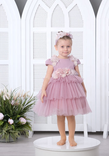 Flower Baby Dress Lilac 3154