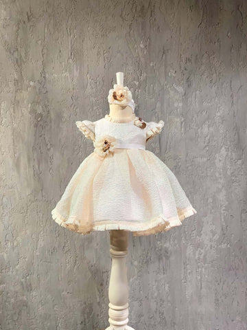 Baby Ivory Dres | فستان للاطفال باللون الايفوري