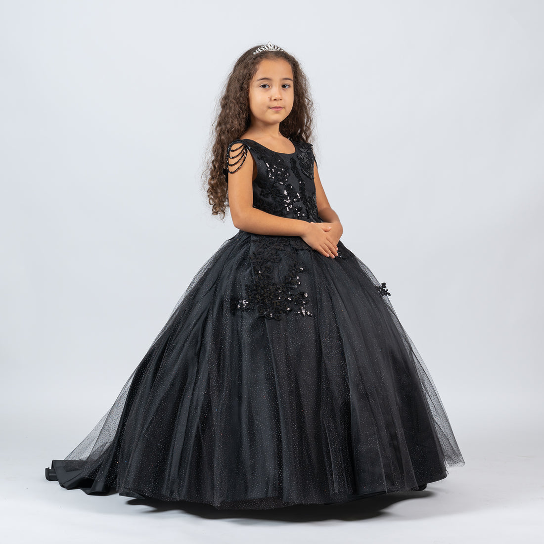 Luxury Wedding Black Girls Dress 401-00