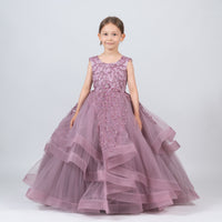 Luxury Wedding Purple Girls Dress 40-21