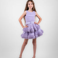 Lovely violet Girls Dress 8402