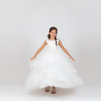 Luxury Wedding White Girls Dress 35-03