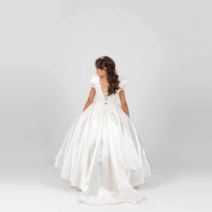 Luxury Wedding White Girls Dress 4903