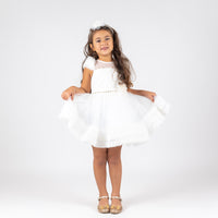 Lovely White Girls Dress 32009