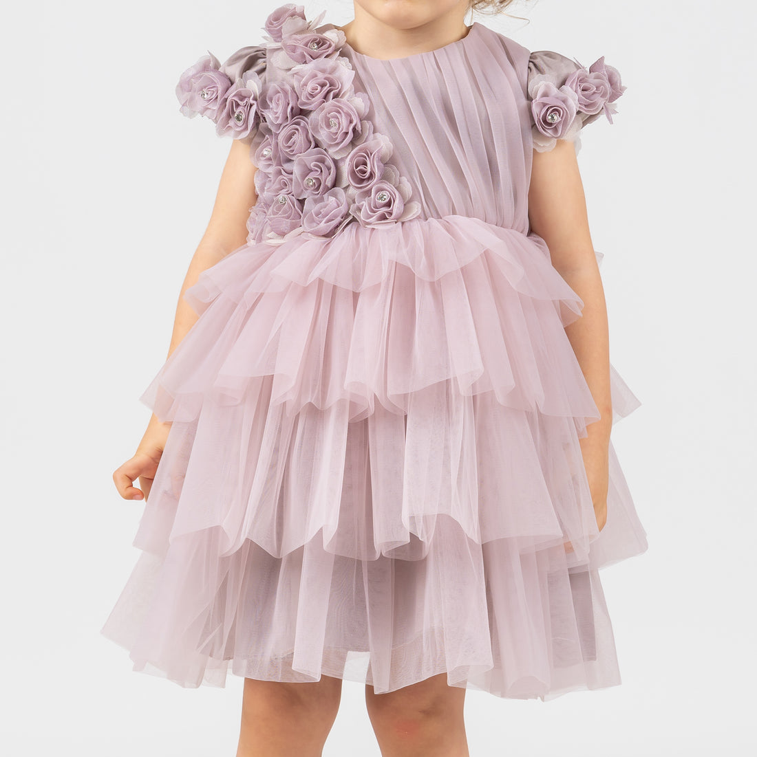 Flower Baby Dress Purple 3115