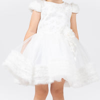 Lovely White Girls Dress 32008