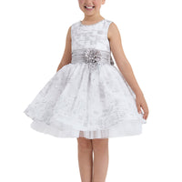 Ivory & Silver Dress 33067