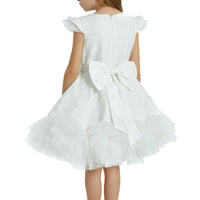Lovely White Girls Dress 32057