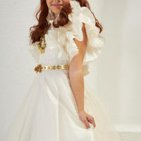Pretty Lovely Elegant Ivory Dress 2300