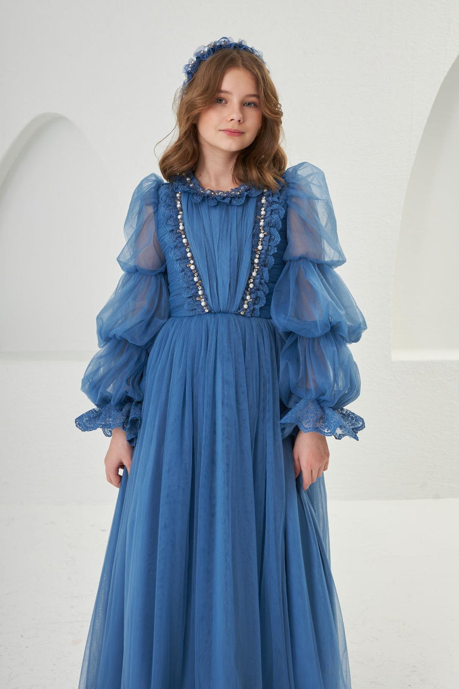 Pretty Lovely Elegant Blue Dress 2309
