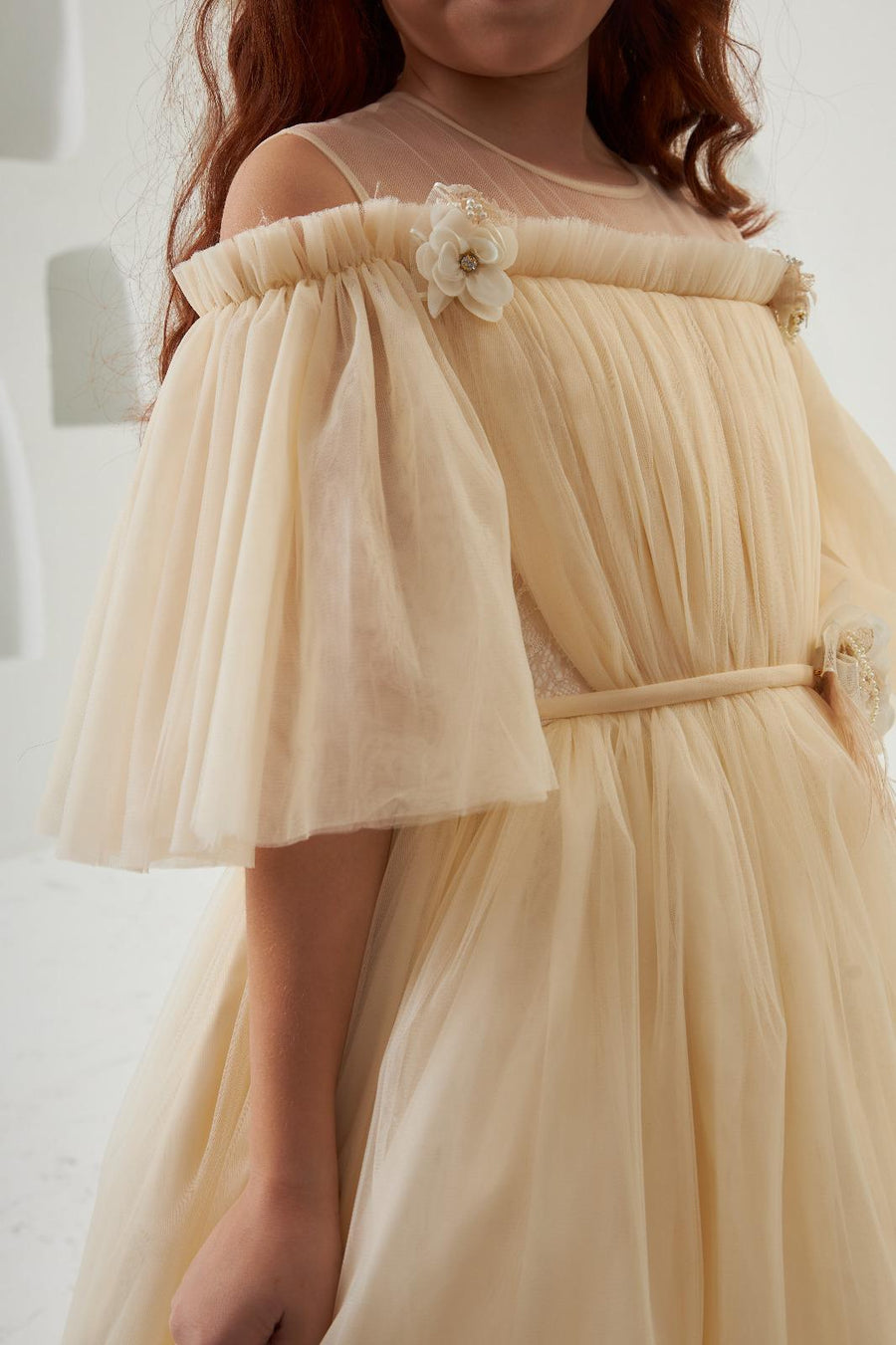 Pretty Lovely Elegant Ivory Dress 2308