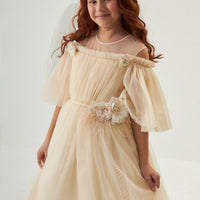 Pretty Lovely Elegant Ivory Dress 2308