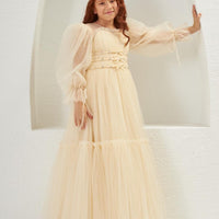 Pretty Lovely Elegant Ivory Dress 2307