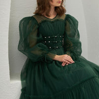 Pretty Lovely Elegant Green Dress 2307