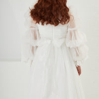 Pretty Lovely Elegant White Dress 2309