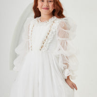 Pretty Lovely Elegant White Dress 2309